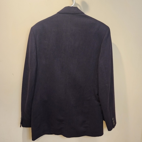 PERRY ELLIS men's Black Corduroy Blazer Size 40 Medium - Picture 4 of 15